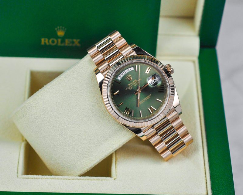 Rolex Day-Date 228235 Mặt Số Green   Like New