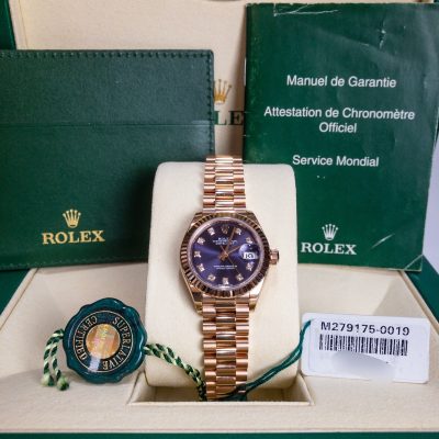 Rolex Lady-Datejust 279175 Mặt Số Tím   Brand new